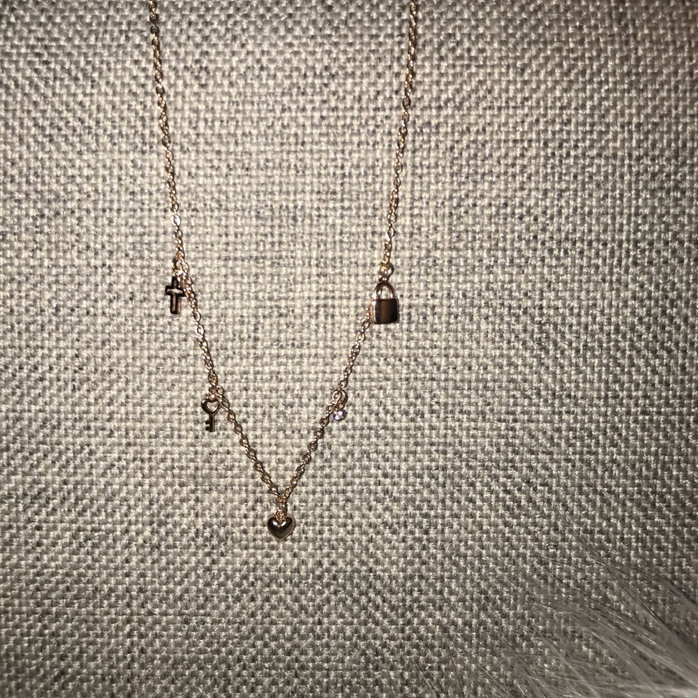 dainty charm necklace
